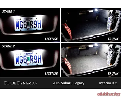 Diode Dynamics Cool White Stage 2 Interior LED Kit Subaru Legacy 2005-2009 - DD0538