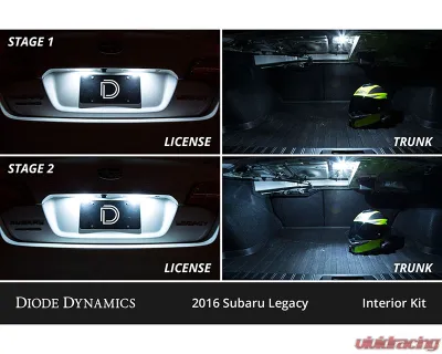 Diode Dynamics Cool White Stage 1 Interior LED Kit Subaru Legacy 2015-2019 - DD0541