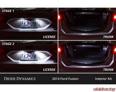 Diode Dynamics Cool White Stage 1 Interior LED Kit Ford Fusion 2013-2020 - DD0543