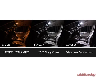 Diode Dynamics Cool White Stage 1 Interior LED Kit Chevrolet Cruze 2011-2015 - DD0555