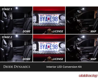 Diode Dynamics Cool White Stage 2 Interior LED Kit Chevrolet Colorado 2004-2012 - DD0560