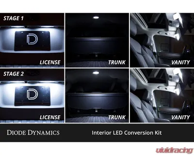 Diode Dynamics Cool White Stage 1 Interior LED Kit Chevrolet Traverse 2009-2012 - DD0567