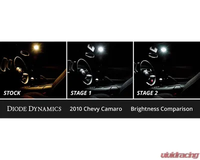 Diode Dynamics Cool White Stage 2 Interior LED Kit Chevrolet Camaro 2010-2015 - DD0570