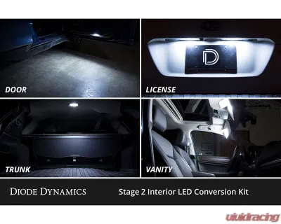 Diode Dynamics Cool White Stage 1 Interior LED Kit Toyota Highlander 2014-2019 - DD0577