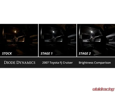 Diode Dynamics Cool White Stage 1 Interior LED Kit Toyota FJ Cruiser 2007-2014 - DD0585