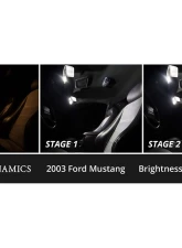 Diode Dynamics Cool White Stage 2 Interior LED Kit Ford Mustang 1994-2004                                     - DD0606 - Image 3