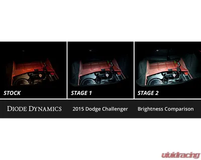 Diode Dynamics Cool White Stage 1 Interior LED Kit Dodge Challenger 2015-2023 - DD0625