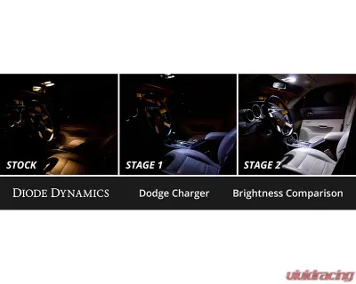 Diode Dynamics Cool White Stage 1 Interior LED Kit Dodge Charger 2006-2010 - DD0627