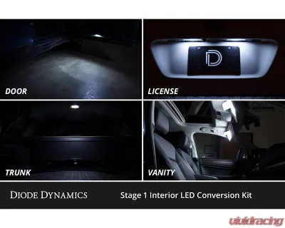 Diode Dynamics Cool White Stage 1 Interior LED Kit Toyota 4Runner 2003-2009 - DD0631