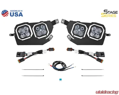 Diode Dynamics Pro White ABL SS3 LED Headlight Kit Polaris RZR XP 1000 2014-2023 - DD7844