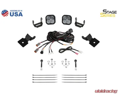 Diode Dynamics Stage Series Pro White Combo SS3 A-Pillar Pod Kit Polaris RZR XP 1000 2014-2018 - DD7848