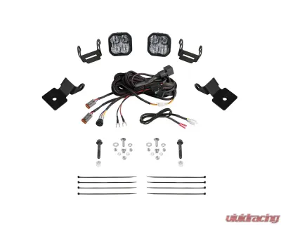 Diode Dynamics Stage Series Pro Yellow Combo SS3 A-Pillar Pod Kit Polaris RZR XP 1000 2014-2018 - DD7849
