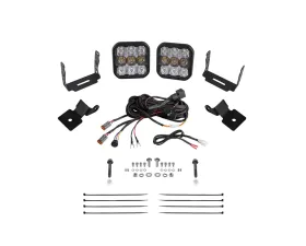Diode Dynamics Stage Series Sport White Combo SS5 A-Pillar Pod Kit Polaris RZR XP 1000 2014-2018