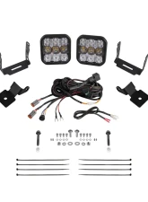 Diode Dynamics Stage Series Sport White Combo SS5 A-Pillar Pod Kit Polaris RZR XP 1000 2014-2018                                     - DD7850 - Image 8