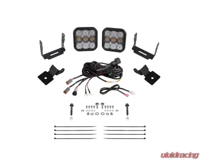 Diode Dynamics Stage Series Sport White Combo SS5 A-Pillar Pod Kit Polaris RZR XP 1000 2014-2018 - DD7850