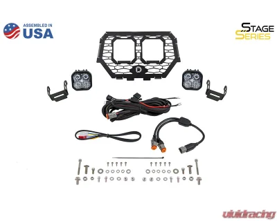 Diode Dynamics Stage Series Pro Yellow Fog LED Grille Kit Polaris RZR XP 1000 2014-2018 - DD7862