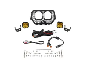 Diode Dynamics Stage Series Pro Yellow Combo LED Grille Kit Polaris RZR XP 1000 2014-2018
