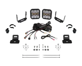 Diode Dynamics Stage Series SS5 Pro White Combo Ditch Light Kit Can-Am Maverick X3 2017-2024