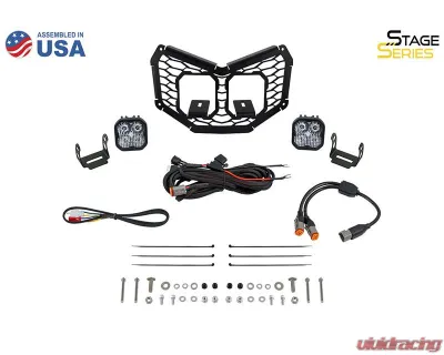 Diode Dynamics Stage Series Pro White Combo LED Grille Kit Can-Am Maverick X3 2017-2024 - DD7882