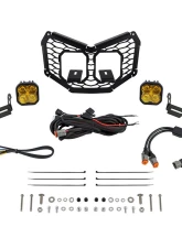 Diode Dynamics Stage Series Pro Yellow Combo LED Grille Kit Can-Am Maverick X3 2017-2024                                     - DD7883 - Image 3