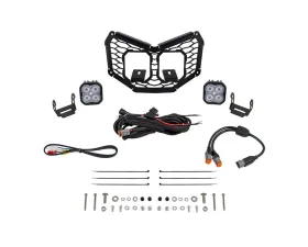 Diode Dynamics Stage Series Pro White Fog LED Grille Kit Can-Am Maverick X3 2017-2024