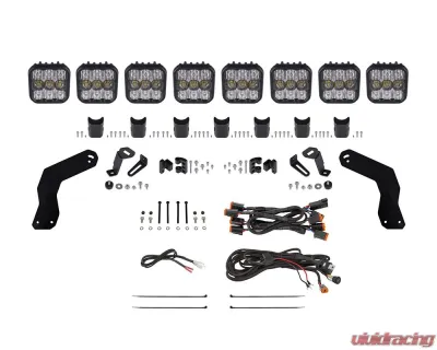Diode Dynamics SS5 Sport CrossLink Roof White Combo Lightbar Kit Can-Am Maverick X3 2017-2018 - DD7890