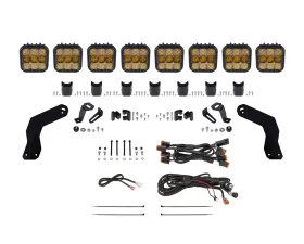 Diode Dynamics SS5 Sport CrossLink Roof Yellow Combo Lightbar Kit Can-Am Maverick X3 2017-2018