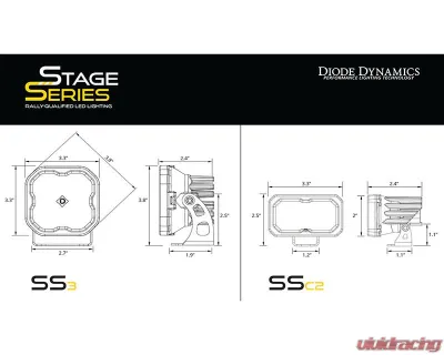 Diode Dynamics  Stage Series Ditch Light Bracket Kit Toyota Tacoma 2024+ - DD7933P