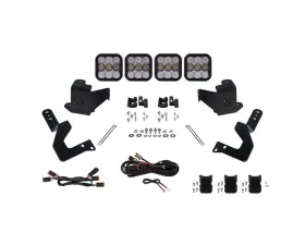 Diode Dynamics SS5 Grille CrossLink Lightbar Kit Sport White Combo Toyota Tacoma 2024+