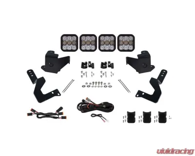 Diode Dynamics SS5 Grille CrossLink Lightbar Kit Sport White Combo Toyota Tacoma 2024+ - DD8027