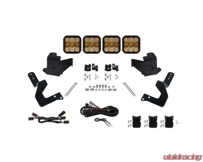 Diode Dynamics SS5 Grille CrossLink Lightbar Kit Pro Yellow Combo Toyota Tacoma 2024+ - DD8030