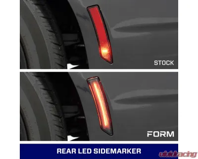 Diode Dynamics LED Sidemarkers Smoked Set Ford Mustang 2024 - FL0091