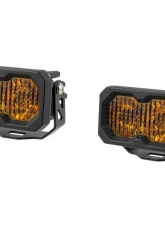 Diode Dynamics C2 2.0 Pro Yellow SAE Fog/Wide Standard ABL Pair                                     - DD8103P - Image 2