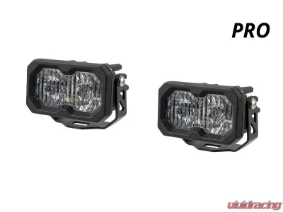 Diode Dynamics C2 2.0 Pro White Flood Standard ABL Pair - DD8107P