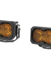 Diode Dynamics C2 2.0 Pro Yellow Flood Standard ABL Pair                                     - DD8109P - Image 8