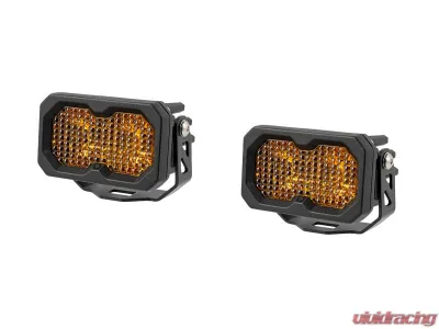 Diode Dynamics C2 2.0 Pro Yellow Flood Standard ABL Pair - DD8109P