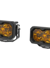 Diode Dynamics C2 2.0 Pro Yellow Spot Standard ABL Pair                                     - DD8111P - Image 8