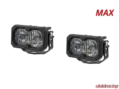 Diode Dynamics C2 2.0 Max White Flood Standard RBL Pair - DD8116P