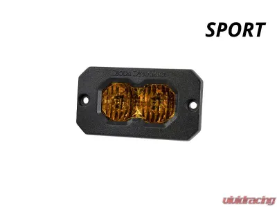 Diode Dynamics C2 2.0 Sport White Flood Flush RBL Pair - DD8120P