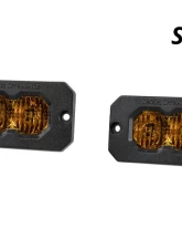 Diode Dynamics C2 2.0 Sport Yellow Flood Flush ABL Pair                                     - DD8121P - Image 2