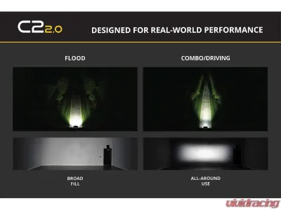 Diode Dynamics C2 2.0 Sport White Combo/Driving Flush RBL Pair - DD8122P
