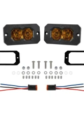 Diode Dynamics C2 2.0 Sport Yellow Combo/Driving Flush ABL Pair                                     - DD8123P - Image 6