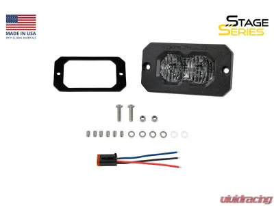 Diode Dynamics C2 2.0 Pro White Flood Flush RBL Single - DD8124S