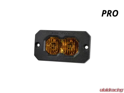 Diode Dynamics C2 2.0 Pro Yellow Flood Flush ABL Single - DD8125S