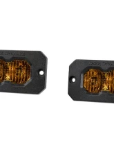 Diode Dynamics C2 2.0 Max Yellow Flood Flush ABL Pair                                     - DD8129P - Image 2