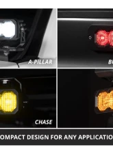 Diode Dynamics C2 2.0 Max Yellow Flood Flush ABL Pair                                     - DD8129P - Image 3