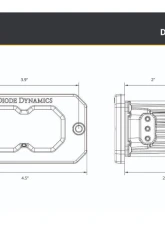 Diode Dynamics C2 2.0 Max Yellow Flood Flush ABL Pair                                     - DD8129P - Image 7