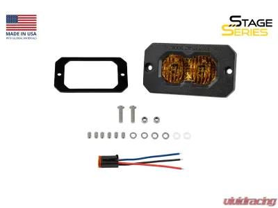 Diode Dynamics C2 2.0 Max Yellow Combo/Driving Flush ABL Single - DD8131S