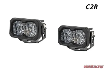 Diode Dynamics C2R 2pc White Flood Standard LED Pod - DD8450P