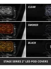 Diode Dynamics C2 2.0 LED Pod Cover Smoked Single                                     - DD8557 - Image 2